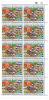 National Children's Day 1987 Commemorative Stamps Right Block of 10 Sets