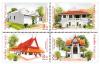 Phra Racha Wang Derm (Thonburi Palace) Postage Stamps