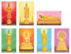 7 Day Buddha Images Set (From the Important Buddhist Religious Day Commemorative Stamps 2000 - 2006)