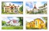 Thai Heritage Conservation Day 2010 Commemorative Stamps - Royal Palaces