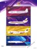 50th Anniversary of Thai Airways International Souvenir Sheet [Emboss and Spot UV on the planes]