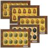 Set of Five Venerated Monks Medallions Postage Stamps Full Sheet [Embossed and Invisible Ink]