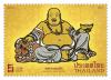 Chinese New Year 2014 Postage Stamp - Fù Guì Fó (Laughing Buddha) [Gold Foil Stamping]