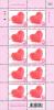 Symbol of Love 2018 Postage Stamp Full Sheet [Embossing]