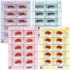 Crab Postage Stamps Full Sheet Set